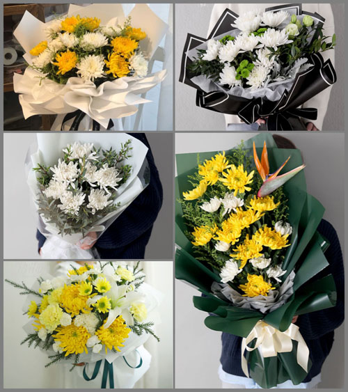山东青岛平度市灰埠镇北城戈庄村白事花束代送